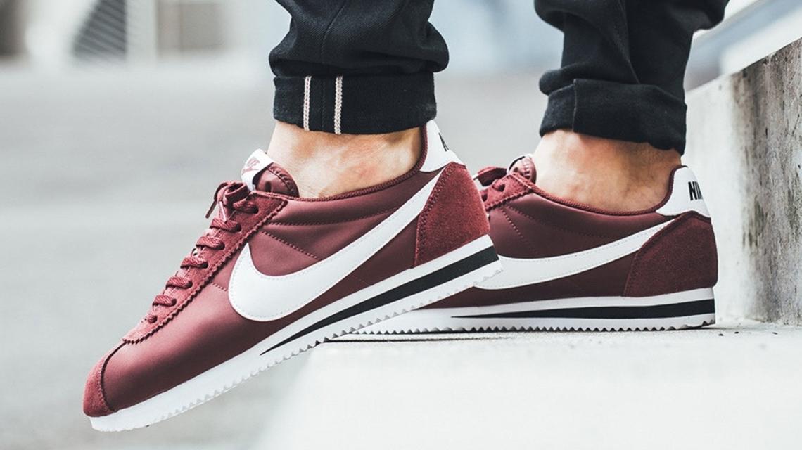 Dark Red Nike Logo - Nostalgic Nike Cortez Now Comes in a Classic Dark Red Colorway
