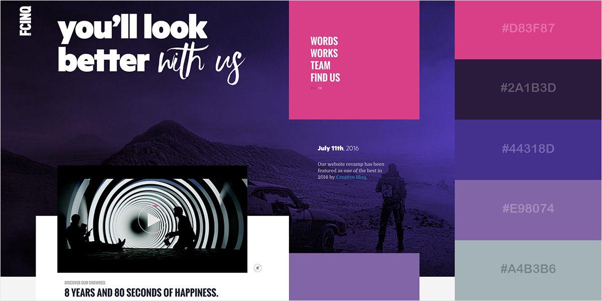 Purple Color Theme Logo - 50 Gorgeous Color Schemes From Stunning Websites | Visual Learning ...