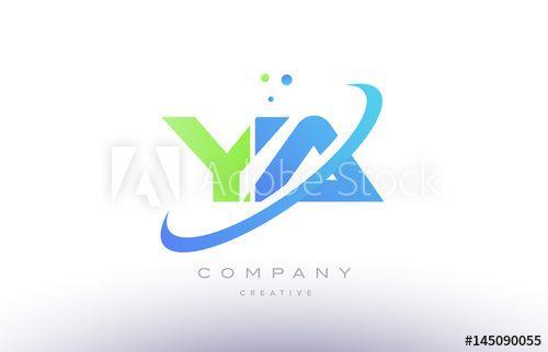 Green Letter Logo - ya y a alphabet green blue swoosh letter logo icon design - Buy this ...