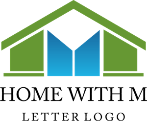 Green Letter Logo - Home Building Construction M Letter Logo Vector (.AI) Free Download