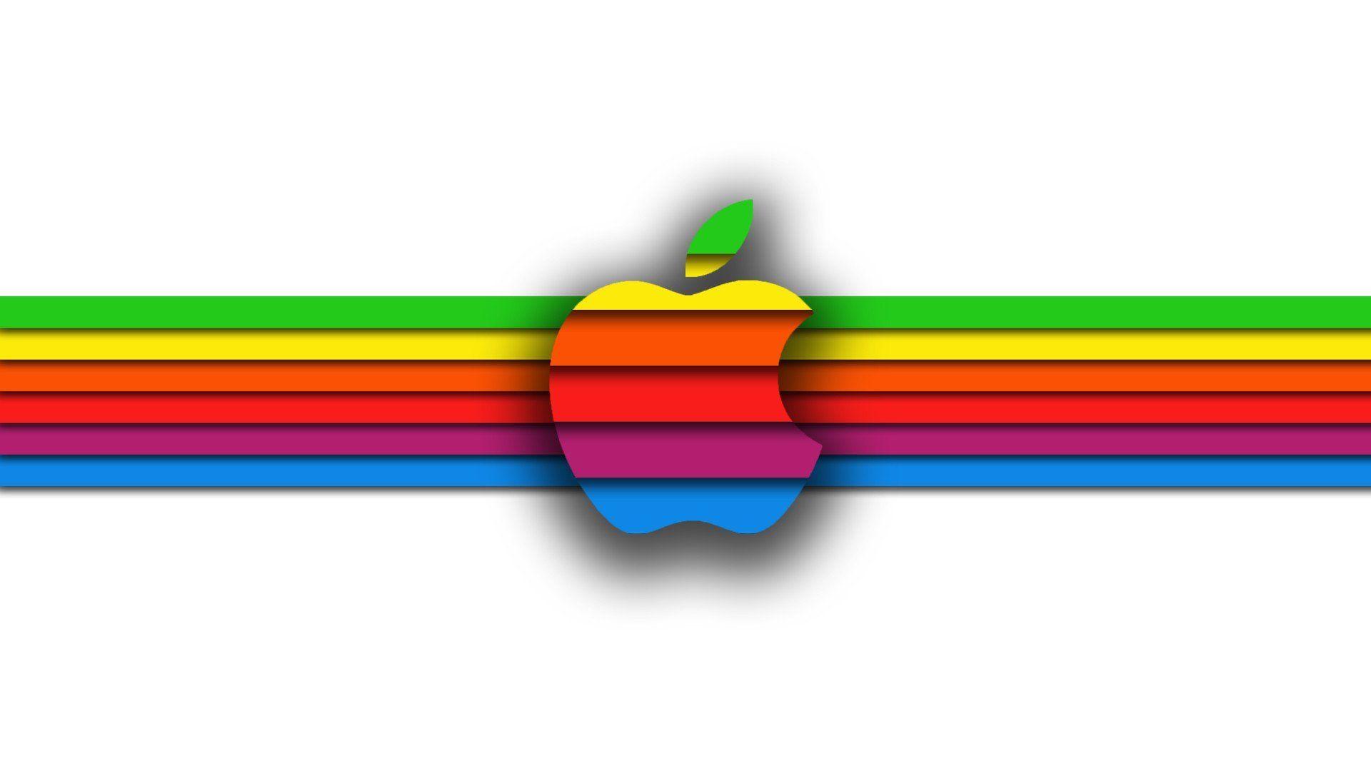 Multi Color World Logo - Wallpaper : 1920x1080 px, abstract, apple, colors, logos ...