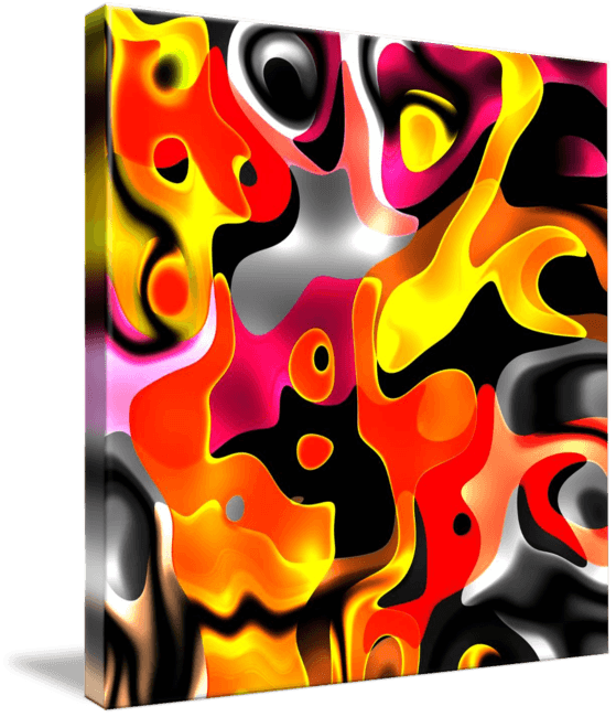Multi Color World Logo - ZIZZAGO Art Abstract Multi Color World 2A by Shan Maree Hall Ballester