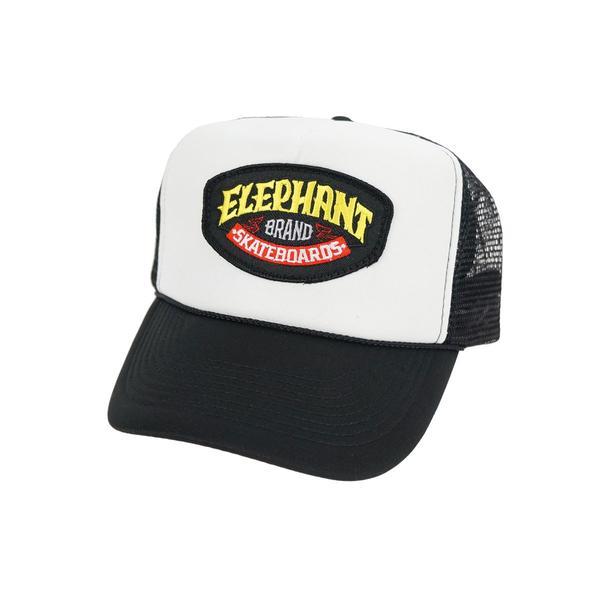 Elephant Brand Logo - Elephant Brand Logo Patch Trucker - Black/White – Select Skate Shop