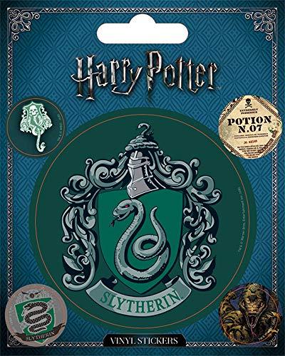 Multi Color World Logo - Wizarding World Harry Potter Slytherin Vinyl Sticker