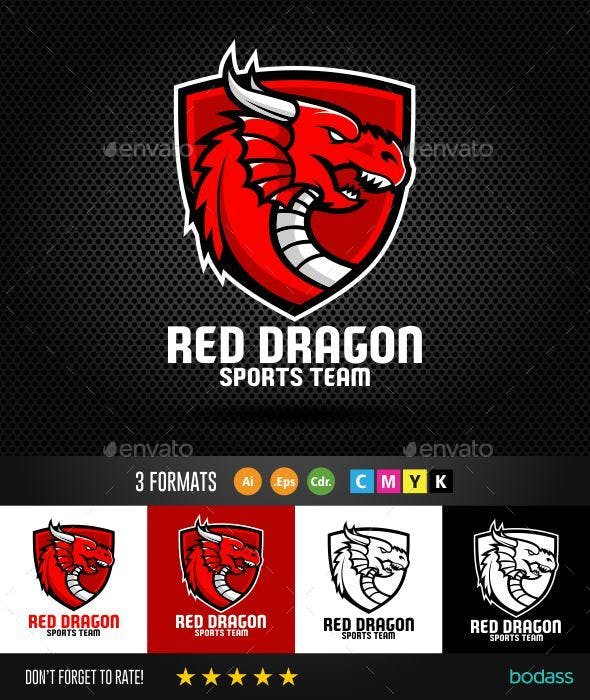 Dragon Sports Logo - Red Dragon Sports Logo by Bodass | GraphicRiver