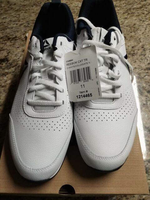 White and Blue Shoe Brand Logo - Reebok Men's CXT Trainer Athletic Shoes White/blue Size 11 | eBay