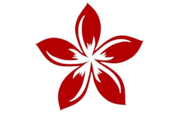 Plumeria Flower Logo - Regular Plumeria