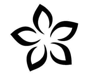 Plumeria Flower Logo - Plumeria Flower STENCIL for Signs Fabric Canvas Walls Furniture