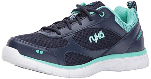White and Blue Shoe Brand Logo - Amazon.com | Ryka Women's Delish | Walking