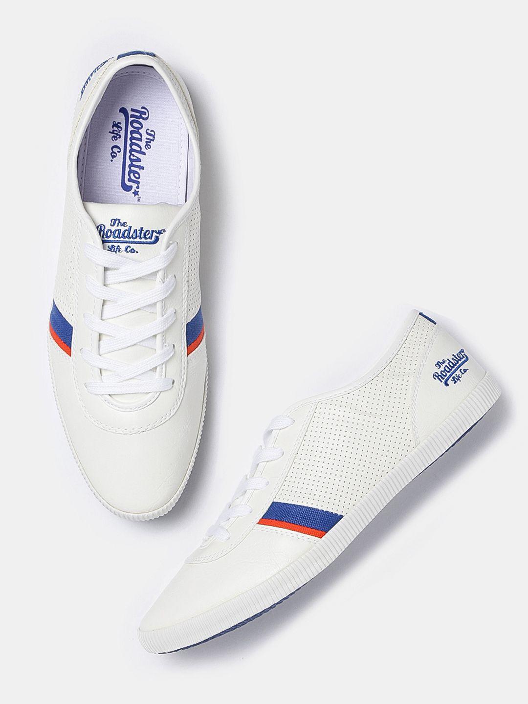 White and Blue Shoe Brand Logo - Casual Shoes For Men - Buy Casual & Flat Shoes For Men | Myntra