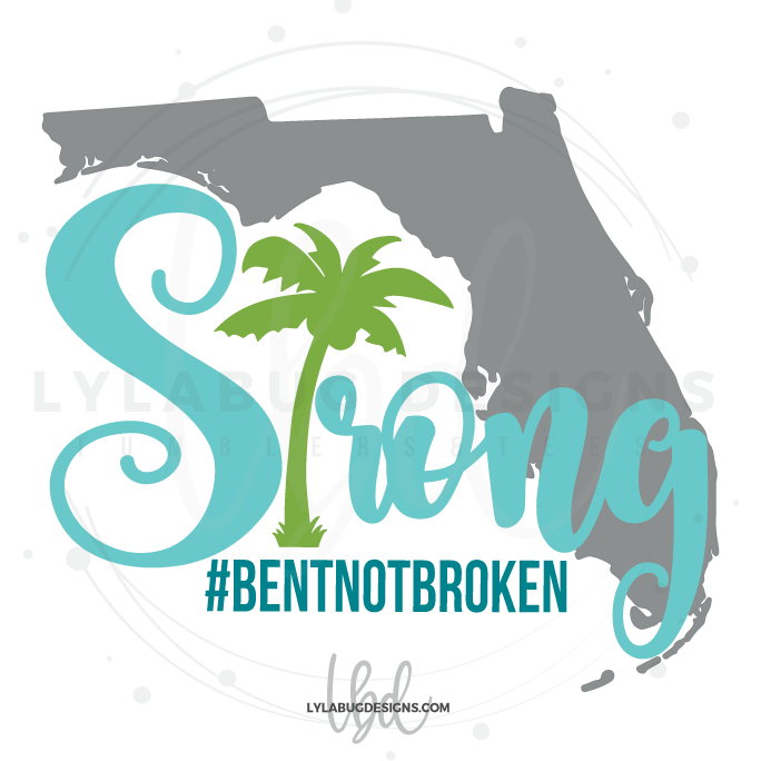 Florida Strong Logo - Florida Strong #BentNotBroken Decal