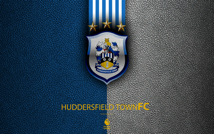 Huddersfield Town Logo - Download wallpaper Huddersfield Town FC, 4K, English football club