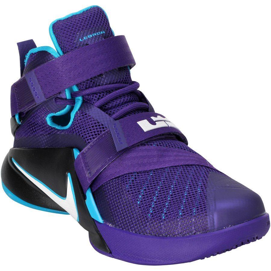 Purple LeBron Logo - Men's Nike LeBron Purple Soldier IX Basketball Shoes