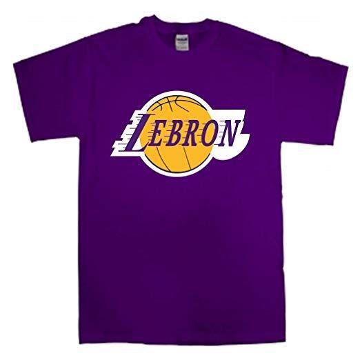 Purple LeBron Logo - Purple Lebron Los Angeles Logo T Shirt: Clothing