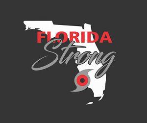 Florida Strong Logo - Florida Strong Hurricane Design VINYL DECAL STICKER for Car or Truck