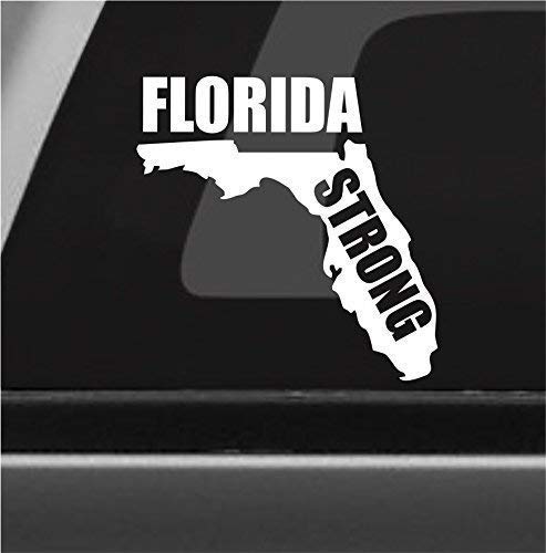 Florida Strong Logo - Florida Strong Vinyl Decal Bumper Sticker Hurricane Irma