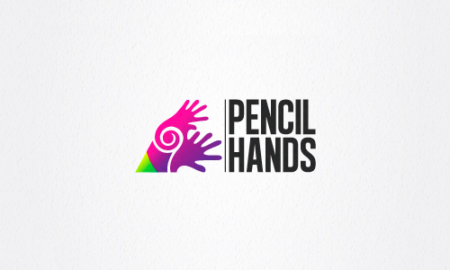 Pink Hands Logo - Pencil Hands Logo | : Logo Inspiration Gallery – LogotalkZ.com