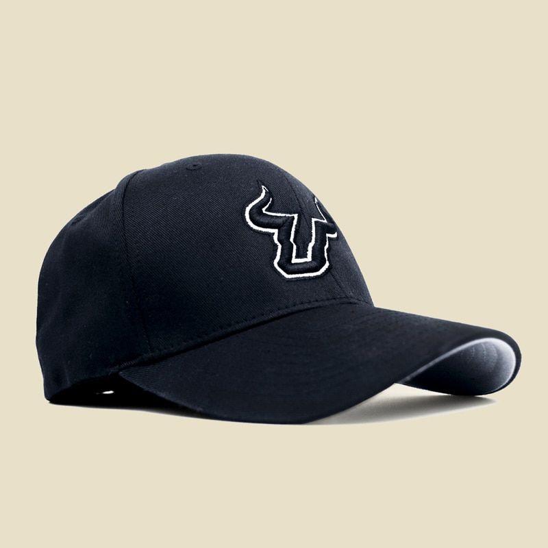 Florida Strong Logo - USF Logo Premium Black Fitted Flex Hat Florida Strong