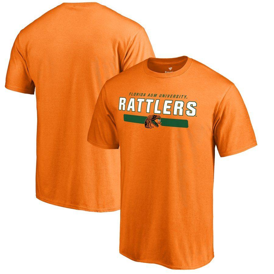 Florida Strong Logo - Florida A&M Rattlers Team Strong Logo T-Shirt - Orange
