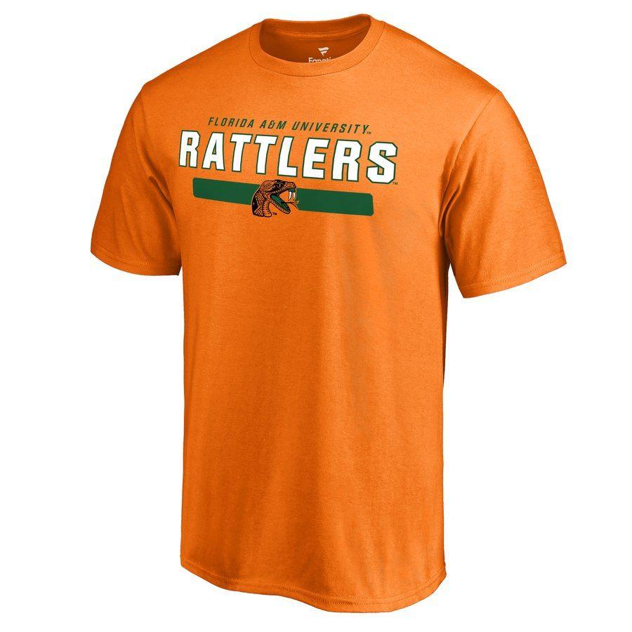Florida Strong Logo - Florida A&M Rattlers Orange Team Strong Logo T Shirt