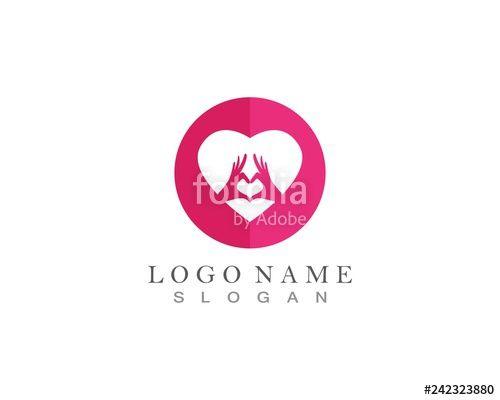 Pink Hands Logo - Hands Logos Love Stock Image And Royalty Free Vector Files