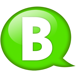 Green B Logo - Speech balloon green b Icon | Speech Balloon Green Iconset | Iconexpo