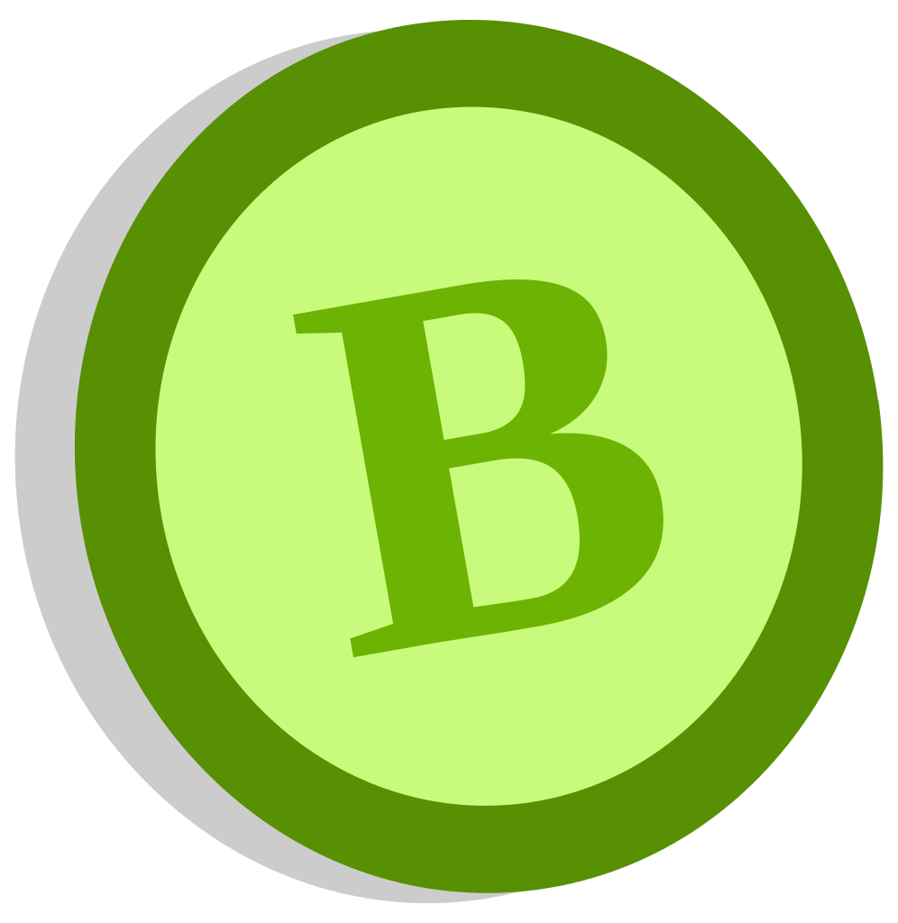 Green B Logo - Symbol b class.svg