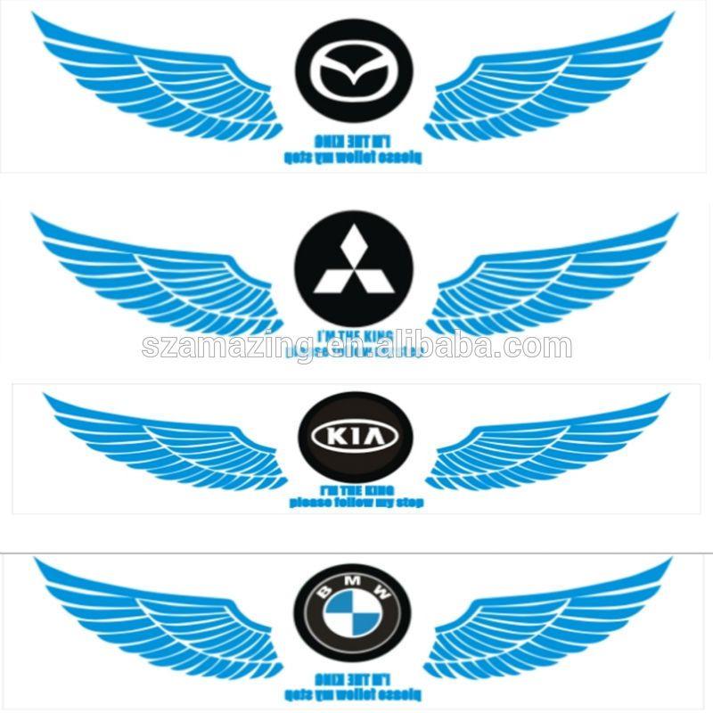 Different Car Logo - Different Car Brand Logo Wings El Music Active Equalizer Car Sticker ...