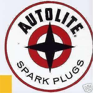 New Autolite Spark Plugs Logo - ROUND AUTOLITE SPARK PLUG SPARK PLUGS VINTAGE STAR LOGO DECAL