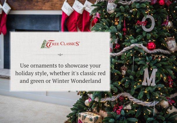 Christmas Tree and a Red S Logo - How to Decorate a Christmas Tree with Ornaments | Tree Classics