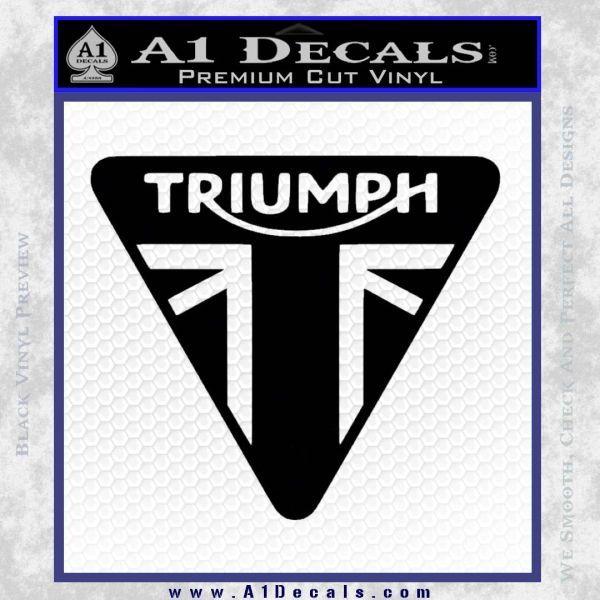 Triumph Motorcycle Logo - Triumph Motorcycles TRI Decal Sticker A1 Decals