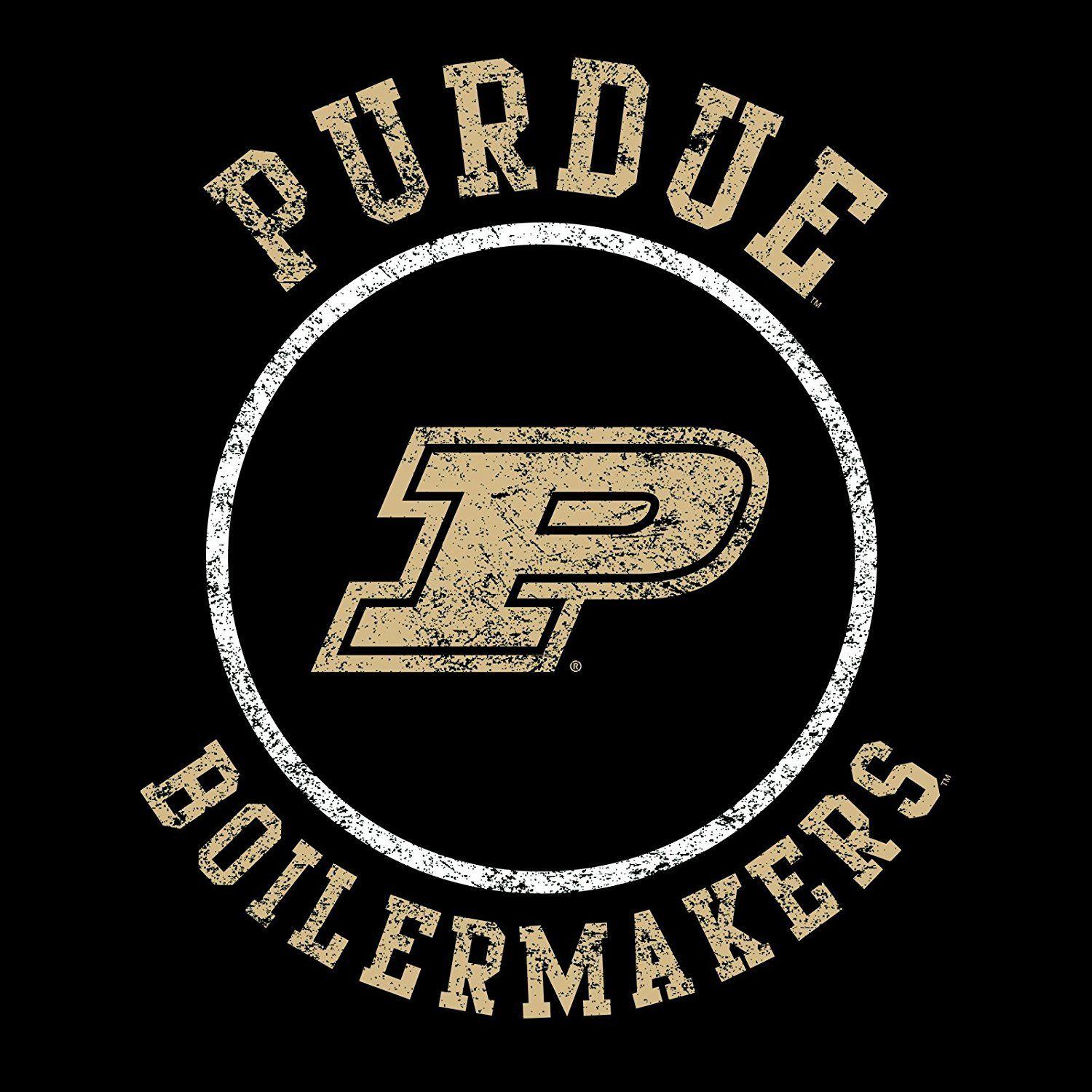 Purdue Logo - Purdue Circle Logo - Black - Underground Printing