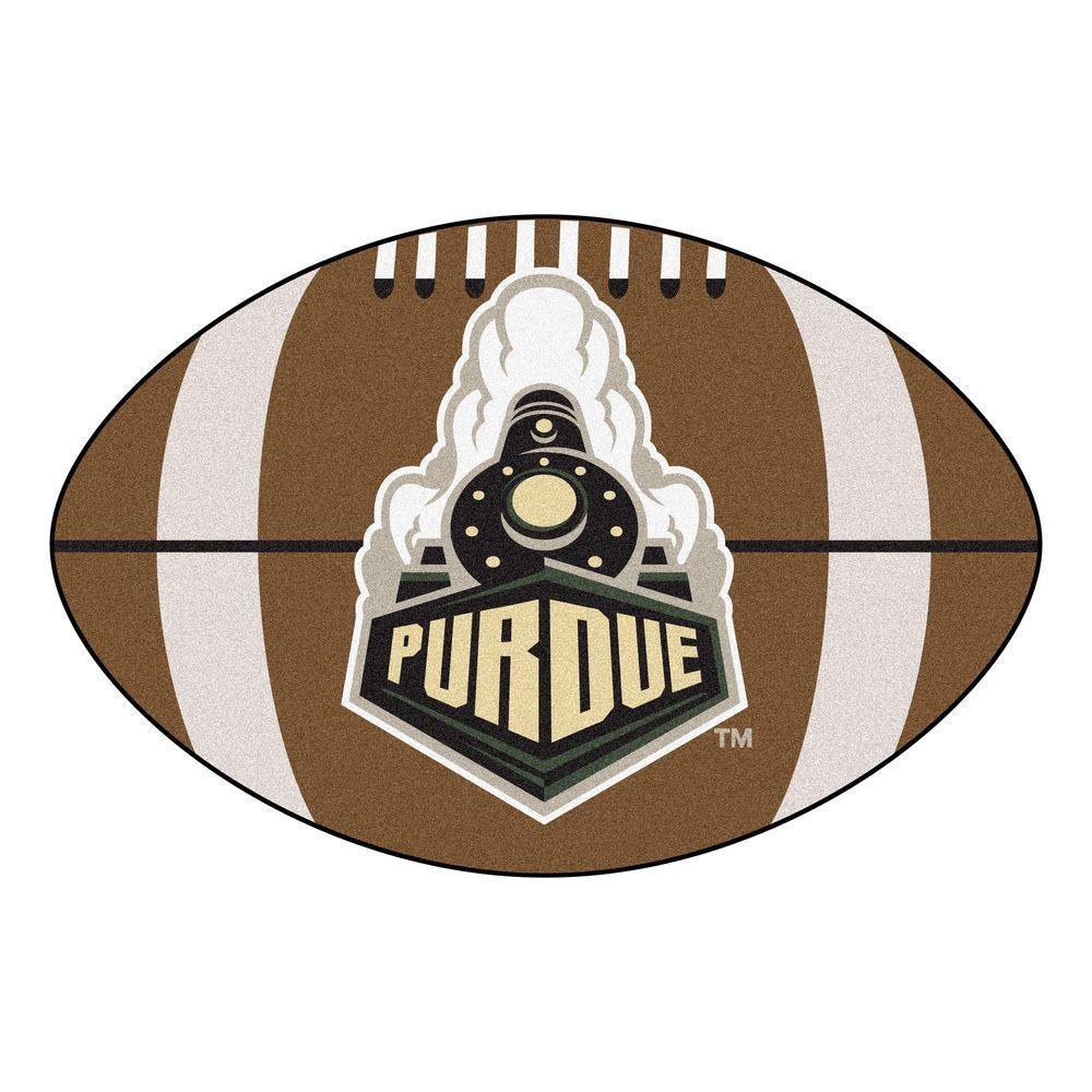 Purdue Logo - FANMATS NCAA Purdue University P Logo Brown 2 ft. x 3 ft. Specialty ...