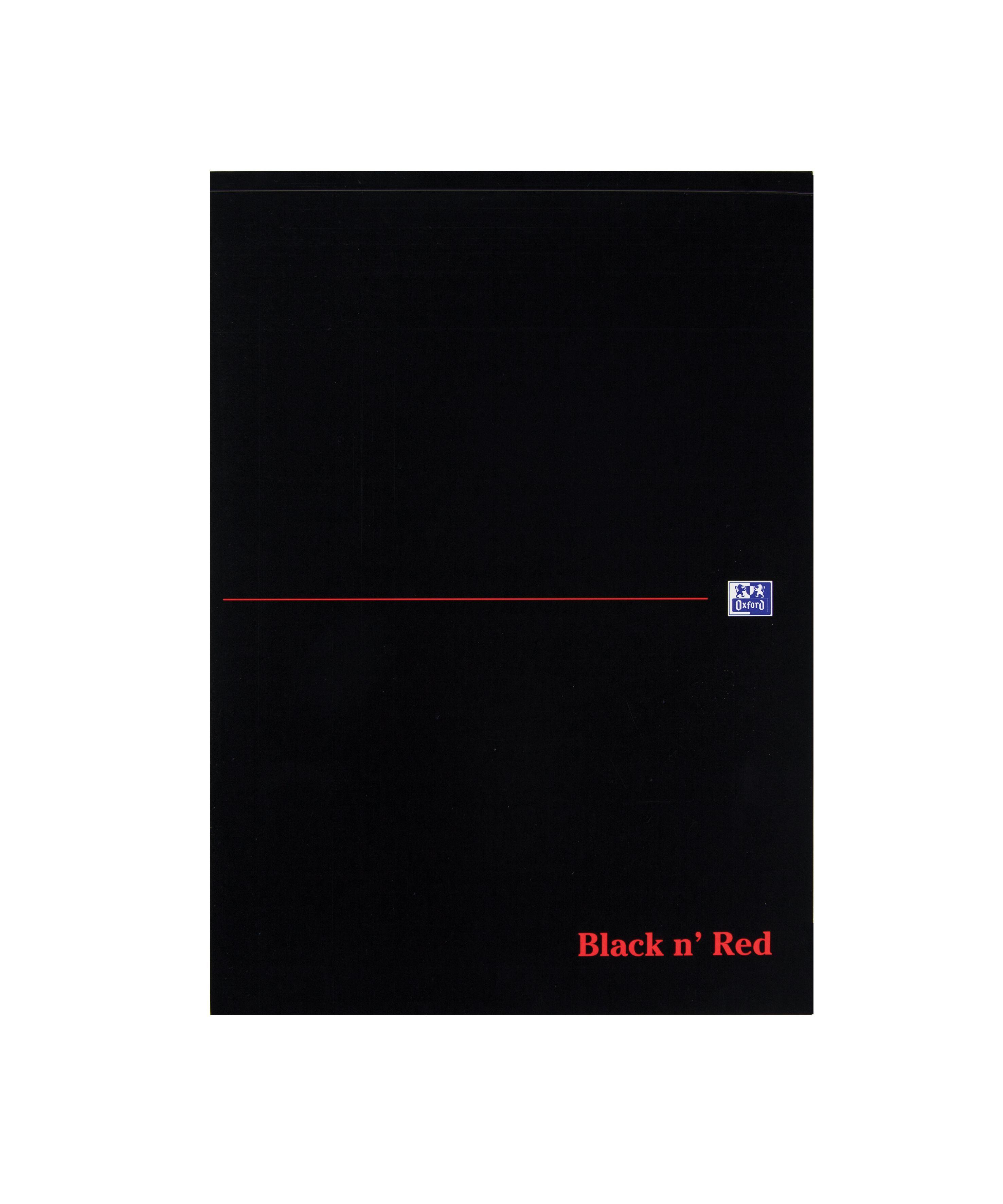 Black N Red and White Logo - Black n Red A4 Executive Refill Pad Ruled Margin 100 Pages (Pack of ...