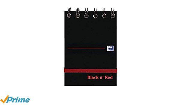 Black N Red and White Logo - Black n Red A7 Glossy Hardback Wirebound Notebook of 144 Pages (Pack ...