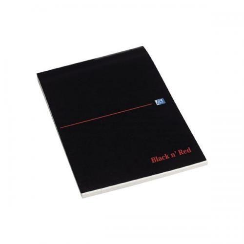 Black N Red and White Logo - Black N Red (A4) Card Cover Headbound Refill Pad 90g M2 100100861