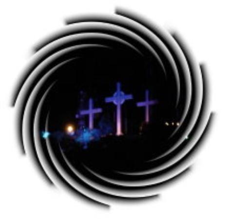 Three Crosses Logo - Three Crosses on Mountain. View from Cali Plaza - Picture of Cali ...