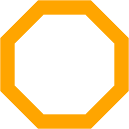Orange Octagon Logo - Orange octagon outline icon - Free orange octagon outline icons