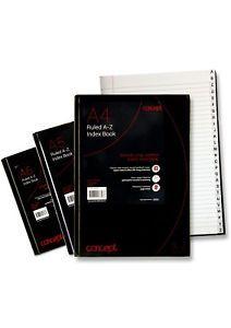 Black N Red and White Logo - BLACK N RED A4 A-Z Tabbed Address Index Book Hardback Paper ...