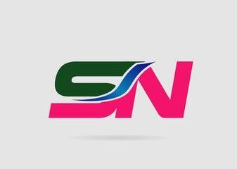 SN Logo - Sn photos, royalty-free images, graphics, vectors & videos | Adobe Stock