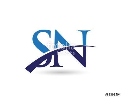 SN Logo - SN Logo Letter Swoosh Stock Image And Royalty Free Vector Files