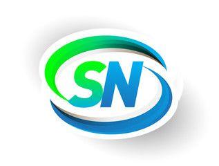 SN Logo - Sn photos, royalty-free images, graphics, vectors & videos | Adobe Stock