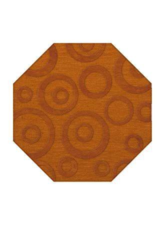 Orange Octagon Logo - Dalyn Dover Area Rug DV5 Dv5 Orange Bubbles Circles 8' x 8' Octagon