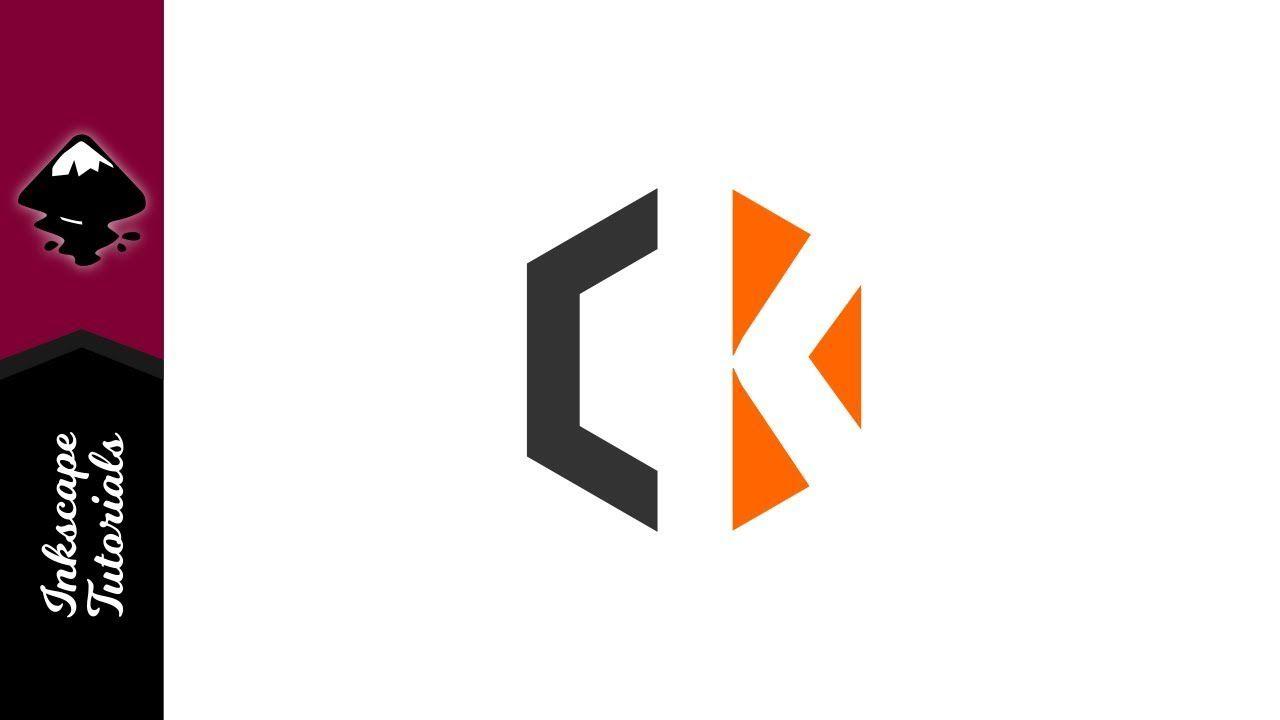 Orange Octagon Logo - Inkscape Tutorial: Octagon Negative Space Letter C Logo Letter K ...
