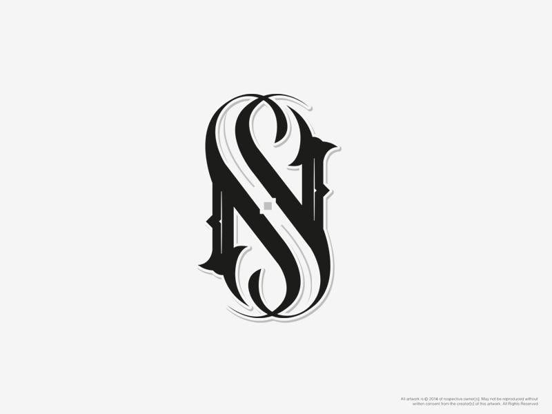 SN Logo - Pin by Denis Efremov on Monograms | Sign | Logo design, Monogram ...