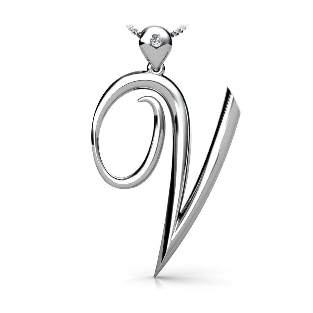 Silver V Logo - Silver V Necklace
