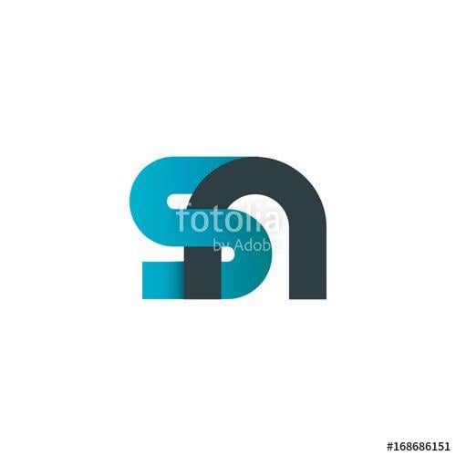 SN Logo - Initial Letter SN Linked Design Logo Stock Image And Royalty Free