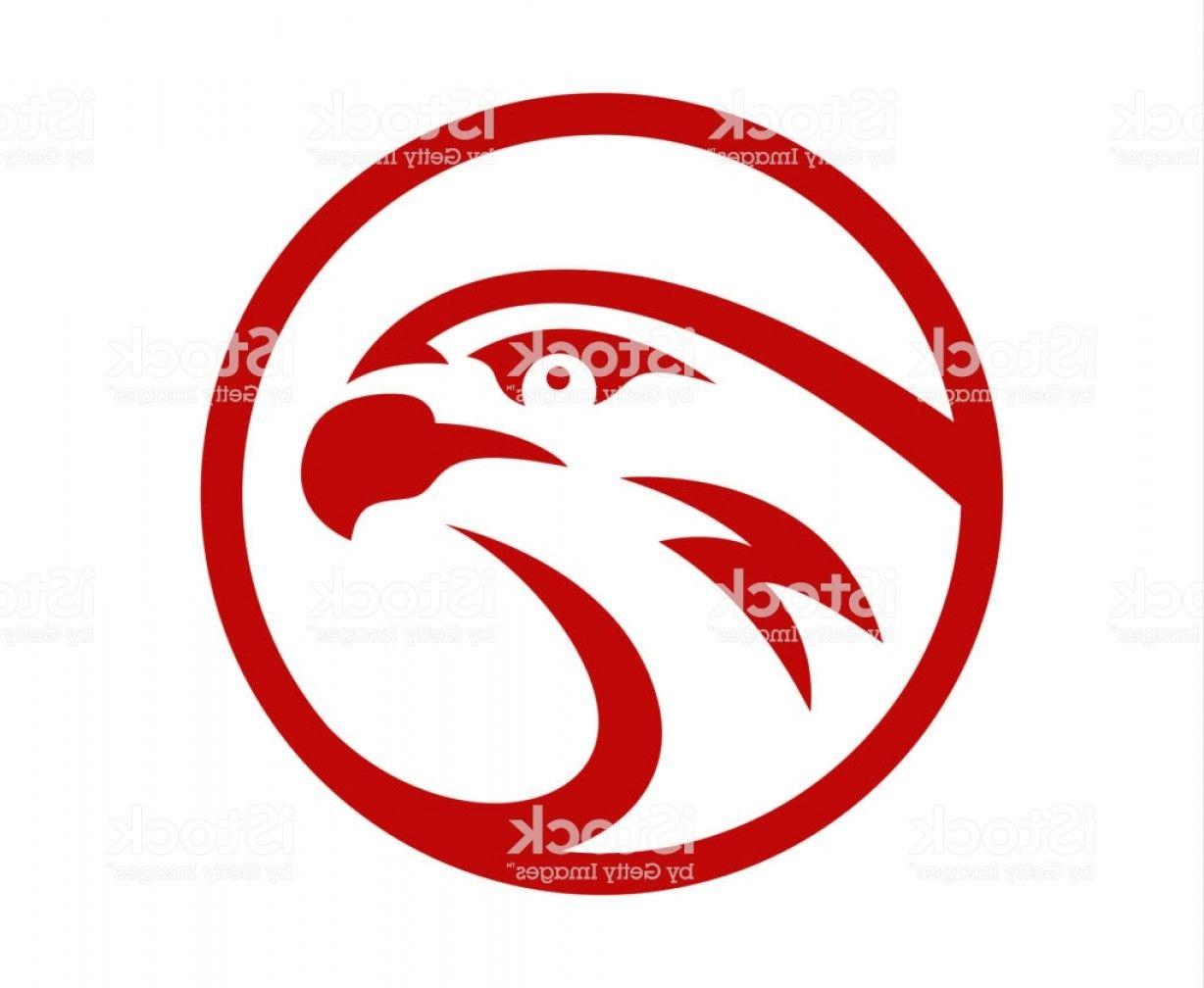 Red Hawk Head Logo - Vector Falcon Or Hawk Head Sport Logo Mascot Design Gm