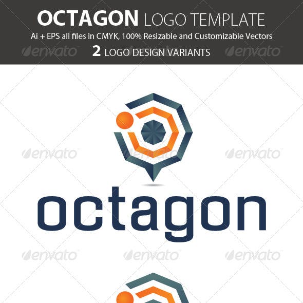 Orange Octagon Logo - Abstract and Octagon Logo Templates from GraphicRiver