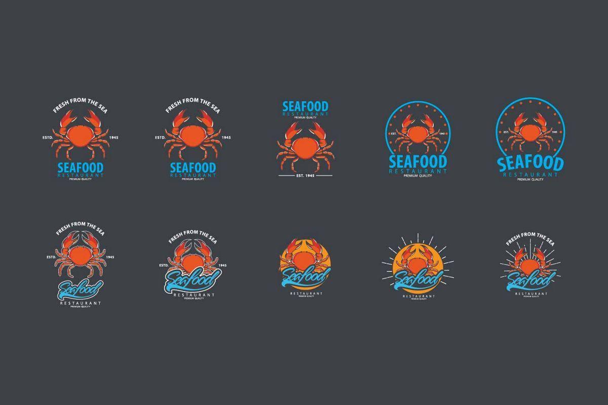 Seafood Logo - Seafood logo template